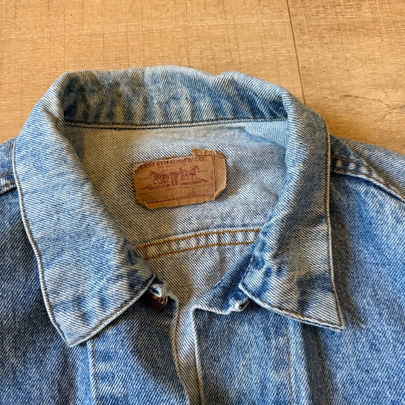 Vintage 1980s Levi’s Type 3 Trucker Blue Denim Jacket 70506 Made In USA 42R - Picture 9 of 16